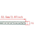 Five-Piece Multi-Hole Clevis Pins Set, 1/4 Inch Diameter, 2 Inch Length, Eight-Hole Eye Pins, Zinc Galvanized Steel