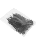 Heavy Duty Six Inch Nylon Cable Ties One Hundred Pack in clear bag, ideal for auto wiring and home projects.