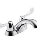 ADA Compliant Chrome Bathroom Faucet With WaterSense Certification Lead Safe Finish Lifetime Warranty 13 Inch Long