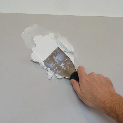 Applying One Time Lightweight Spackle For Holes And Cracks On Drywall And More 1 Gallon White No Sand Formula Quick Set