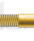 Heavy Duty 3/8 Inch By 3-1/2 Inch Expansion Pin Anchors In Steel With Yellow Zinc Finish, 100 Piece Set, DIY and Pro Jobs