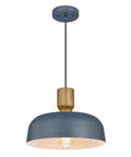 Lit Hammered Metal Pendant Light With Adjustable Height Modern Ceiling Hanging Fixture For Kitchen Island Faux Wood Top Iron Pendant Lamp Rustic Yet Sleek Lighting For Dining And Bar Areas.
