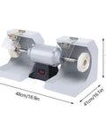 Shop Ready 3000 RPM Rotary Polisher With 550 Watt Copper Motor Heavy Duty Bench Buffer with polishing wheels and motor.