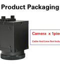 Monochrome USB 2.0 Industrial Camera With 1.3MP Half Inch Sensor C Mount Rolling Shutter 1280x1024 30fps packaging