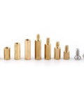 M2 M3 Hex Standoff Kit For Electronic Projects DIY Repair Includes Brass Screws Nuts And 304 Stainless Spacers Assorted PCB Spacers And Mount Hardware For Makers And Hobbyists brass standoffs and screws