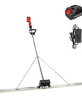 Pro Grade Cordless Concrete Screed Vibrator With 59 Inch Stainless Steel Straight Edge Board, battery and charger included.