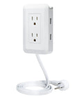 Presto Plug Outlet Extender For Reaching Hidden Outlets With A 6 Foot Cord Peel And Stick On Wall No Wiring No Tools Surge Protected