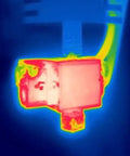 Thermal image showcasing Boron Nitride Paste 5 CC For Enhanced Conductive Heat Transfer In 3D Printing Keeping Temperatures Stable.