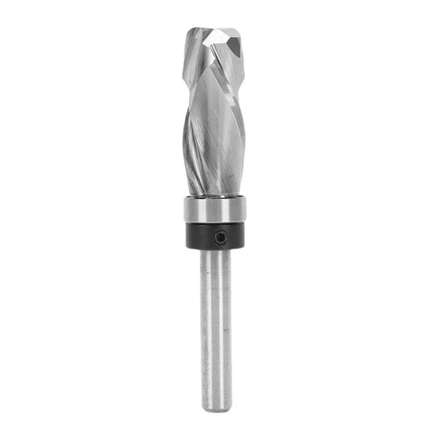 Cool Compression Spiral Router Bit With 1/4 Inch Shank For Fast Wood Trimming, Perfect For MDF Melamine Plywood Slab Slots And Template Work Made From Heavy Duty Tungsten Steel That Cuts Clean Without Chipout.