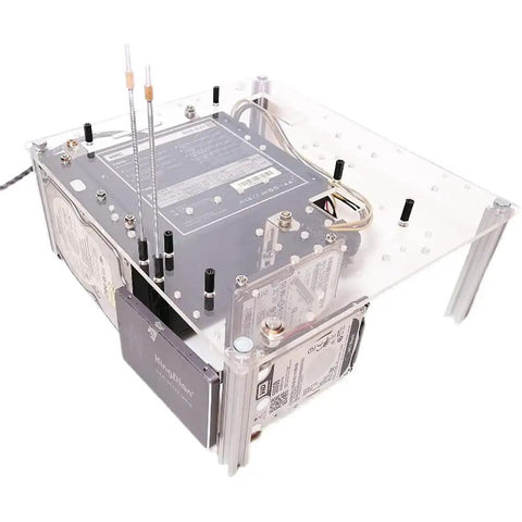 Open Chassis Stackable PC Case With Transparent Acrylic Design For Heat Dissipation, Fits ATX MATX ITX Motherboards