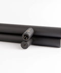 12 Inch Double Sided Door Pull Handle Matte Black SUS304 Stainless Steel Heavy Duty For Commercial Glass Doors And Residential Wood Barn And Metal Doors, close-up