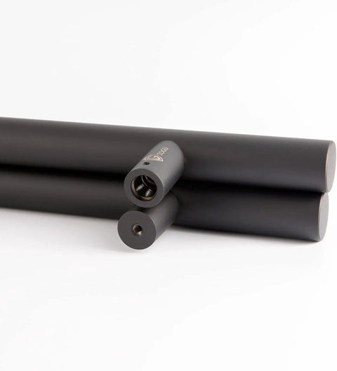 12 Inch Double Sided Door Pull Handle Matte Black SUS304 Stainless Steel Heavy Duty For Commercial Glass Doors And Residential Wood Barn And Metal Doors, close-up