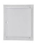 Legit Heavy Duty Metal Wall Access Panel For Drywall With Sturdy Grab Handle Clean Flush Cover For Crawl Space And Plumbing Lines Straight Up Pro Build Hassle Free Installation, 11.81 x 13.78 in white steel.