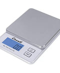 Compact High Precision Kitchen Scale For Baking And Herbs with LCD backlit display, 4.4 lb capacity, stainless steel plate