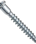 Flat Head Confirmat Screws M5.0 x 40mm Zinc for KD Cabinets And Ready To Assemble Furniture, deep threads visible