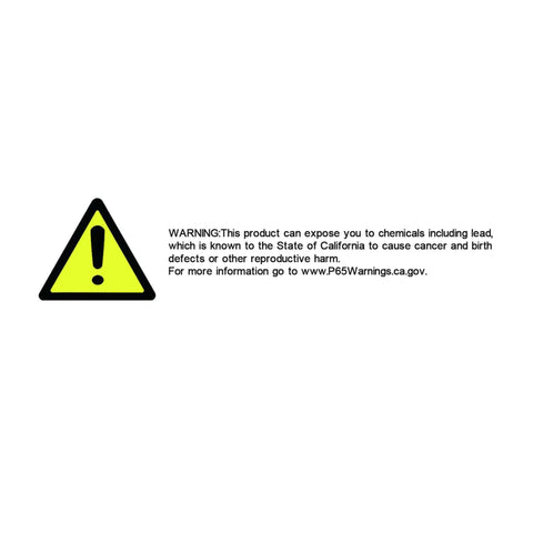 Warning sign for ER70S-2 Carbon Steel Stick Electrode 1 Eighth Inch By 36 Inch 10 Lb Pack, California Proposition 65 notice.