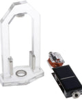 Levitating Solar Motor Educational Kit With Magnetic Levitation Tech High Speed Vertical Solar Motor For Hands On Science Projects STEM Learning And Classroom Demos Dope Tech Toy, clear acrylic base and solar motor