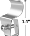 Heavy Duty Vinyl Siding Hooks And Clamps 10 Pack No Hassle Camera Mount For Blink Arlo Ring showing 1.4 inch stainless steel clip