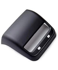Killer Matte Black Rear Air Vent Protector Fits Tesla Model 3 And Y Center Console Dash Trim Cover With Rock Solid 3M Tape side view.