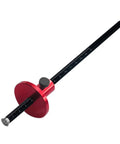 Hella Precise Wheel Marking Gauge With Easy Adjustment Knob crafted for woodworking, red aluminum wheel scribe with measuring scale.