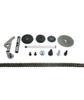Cam Chain Sprocket Tensioner Roller Kit for 140cc YX Z40 Pit Dirt Bikes with 1P56FMJ fitment laid out on white background