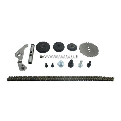 Cam Chain Sprocket Tensioner Roller Kit for 140cc YX Z40 Pit Dirt Bikes with 1P56FMJ fitment laid out on white background