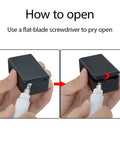 How to open Slick Abs Project Box 10 Pack Built Tough Heavy Duty Electrical Enclosure using a flat-blade screwdriver