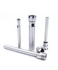 Heavy Duty ER Collet Extension Shank For C8 C10 C16 Milling Machines, four metal shanks showing different sizes and fittings.