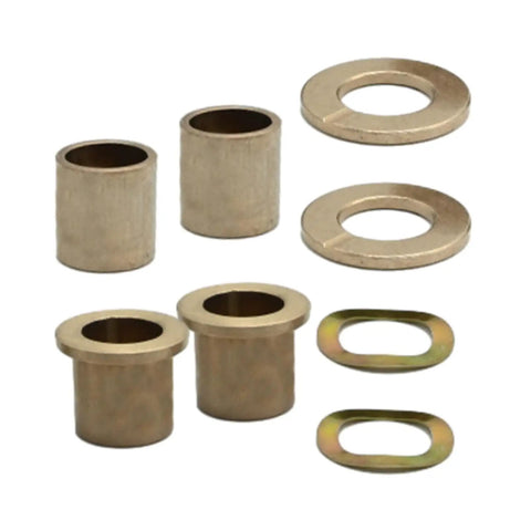 Bolt On Golf Cart Spindle Bushing Kit Upper And Lower Bronze King Pin Replaces 8067 7048 1010150 101638 For Club Car DS 1981 Up Gas Electric Models With Easy Install Thrust Bearing Washer And Wave Washer Included bronze bushings and washers