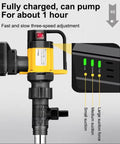 Heavy Duty Electric Oil Transfer Pump For Barrels High Viscosity Liquid Drum Pump with adjustable speed settings and control panel.