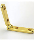 Tough As Nails Zinc Alloy Hinges For Jewelry Boxes And Wooden Keepsakes, 10 Pack, 30x30x6mm, gold finish, displayed open