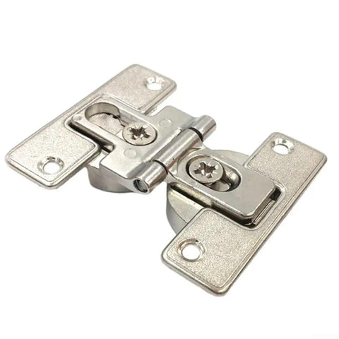 180 Degree Self Supporting Concealed Folding Hinge Set For Cabinets And Folding Tables Zinc Alloy Hardware Silver Finish