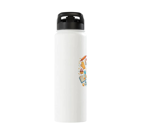 Office Bake Boss Stainless Steel Insulated Water Bottle With Leak Proof Flip Lid Keeps Drinks Hot Or Cold BPA Free