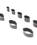 8 Piece Leather Punch Die Set With Hollow Cutters for fast shaping, featuring steel construction for jewelry and leather crafting.