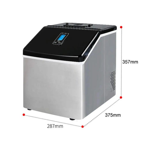 Compact Countertop Ice Maker Cranks Out 24 Frosty Cubes In Under 20 Minutes With A 2.2L Quick Pour Tank and Zero Fuss Self Clean Design