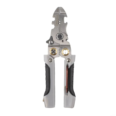Heavy Duty Chrome Vanadium Steel Wire Stripper And Crimping Tool 21 In 1 Multifunctional Electrical Pliers with rubber grips.