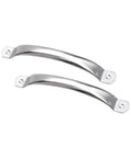 Two round tube stainless steel cabinet drawer handles for doors and cutting boards dope rustproof kitchen hardware easy install multipurpose pull