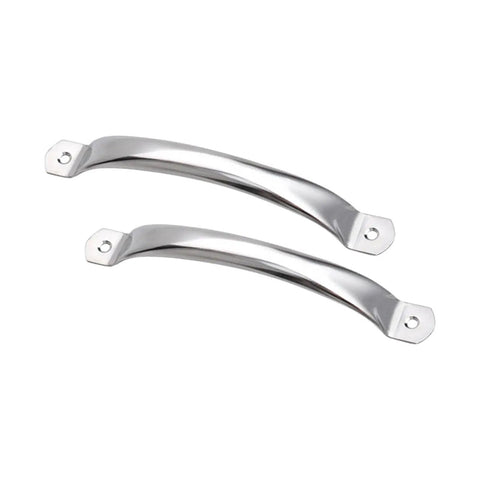 Two round tube stainless steel cabinet drawer handles for doors and cutting boards dope rustproof kitchen hardware easy install multipurpose pull