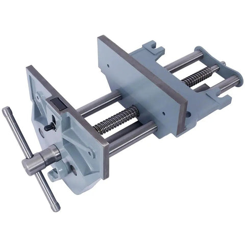 Beefy 9 Inch Woodworking Vise Heavy Duty Cast Iron Bench Vise with Quick Release Lever and Steel Main Screw