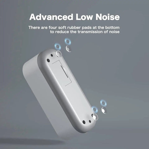 Bottom view of Ultrasonic Jewelry Cleaner Portable Pro Grade Household Cleaning Machine with noise-reducing rubber pads.