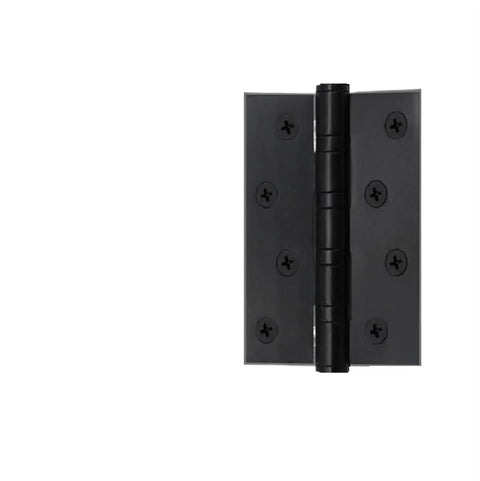 2 Pack Multicolor Stainless Steel Flat Door Hinges For Wood Doors No Brainer Heavy Duty Butt Hinges With Silent Operation in black