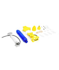Components of Water Powered Rocket Kit For Outdoor STEM Learning DIY Bottle Rocket With Tail Body And Pump Launcher Included Easy To Build Space Science Project For Kids Teens Boys And Girls Totally Kid Friendly Fun
