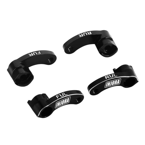 CNC Aluminum Shock Absorber Flex Blades For TRX4M One Eighteen RC Crawler Black Anodized Upgrade top view