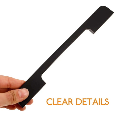Matte Black Aluminum Cabinet Handle 192mm Length Heavy Duty Metal Pull For Dresser Wardrobe And Shoe Cabinet Extended Furniture Grip