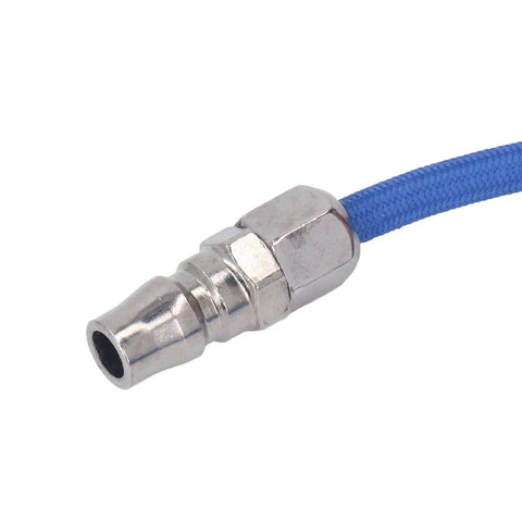 High Speed Pencil Die Grinder Air Tool Built Like A Tank At 23000 Rpm Featuring Tough Aluminum Alloy Body for hose fitting close-up.