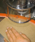 Bendable Routing Template For Smooth Sailing Arcs And Curved Woodworking 23 32 X 23 32 Inch Durable Plastic Router Jig in use on MDF.