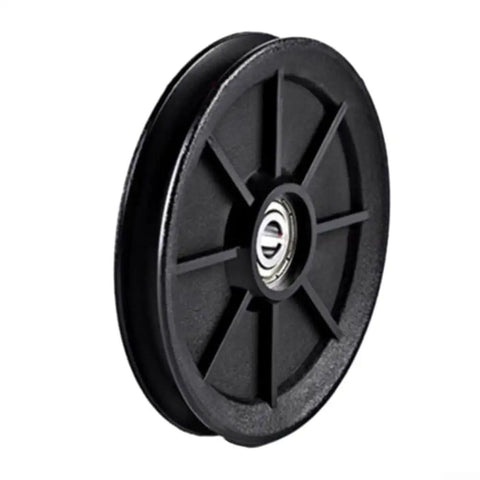 Beef Up Your Home Gym With This Low Noise Pulley For Cable Machines, Nylon Roller And Quiet Bearings, Strength Training Attachment For DIY Fitness System, Black 110 Millimeter black 110 mm pulley with nylon roller and quiet bearings