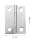 30 Pieces Stainless Steel 2 Inch Cabinet Door Hinges Set For Furniture And Cabinets Durable Rust Resistant Silver Metal Home