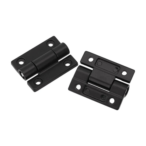 Beefy Ball Bearing Door Hinges Zinc Alloy Adjustable Torque Flat Hinge 360 Degree Rotation For Furniture Cabinets Black
