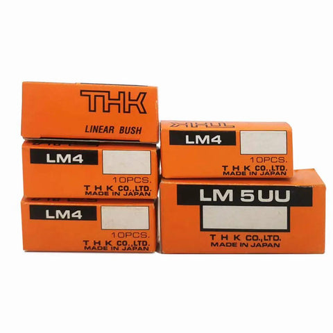 LM4 Linear Bearing 4x8x12mm for CNC Linear Shaft, Guide Rail System, Smooth Low Friction Motion, High Rigidity and Long Life Precision Bearing for Machining, Robotics, and DIY CNC Projects, boxed THK LM4 linear bush